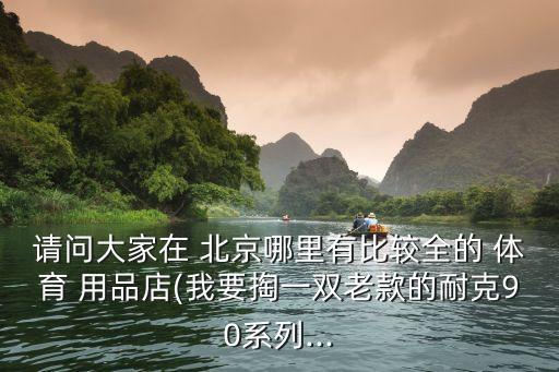 請問大家在 北京哪里有比較全的 體育 用品店(我要掏一雙老款的耐克90系列...