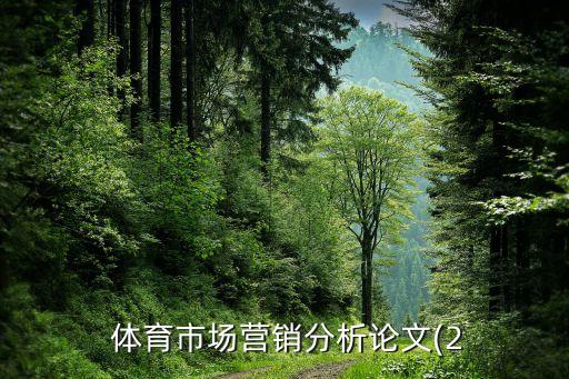  體育市場(chǎng)營(yíng)銷(xiāo)分析論文(2