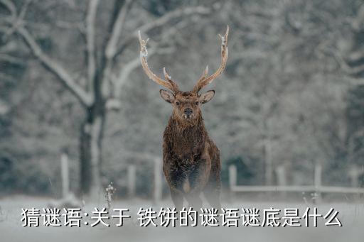 猜謎語:關(guān)于 鐵餅的謎語謎底是什么