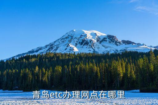 青島etc辦理網(wǎng)點在哪里