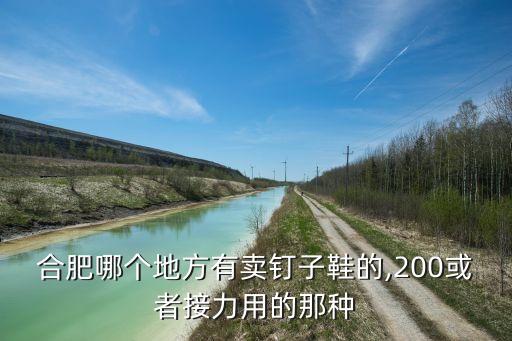 合肥哪個地方有賣釘子鞋的,200或者接力用的那種