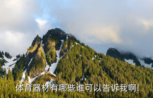  體育器材有哪些誰(shuí)可以告訴我啊!