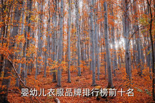 嬰幼兒衣服品牌排行榜前十名