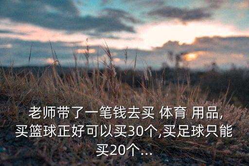老師去購(gòu)買體育用品,王老師帶1000元買體育用品