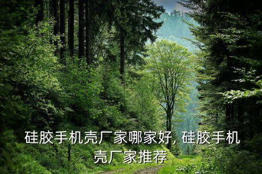  硅膠手機殼廠家哪家好, 硅膠手機殼廠家推薦