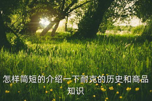 怎樣簡(jiǎn)短的介紹一下耐克的歷史和商品知識(shí)