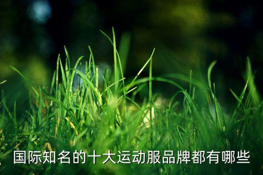 國際知名的十大運(yùn)動服品牌都有哪些