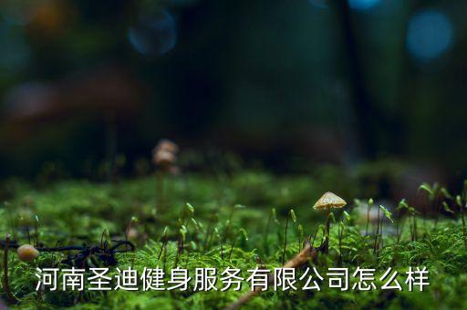 河南圣迪健身服務有限公司怎么樣