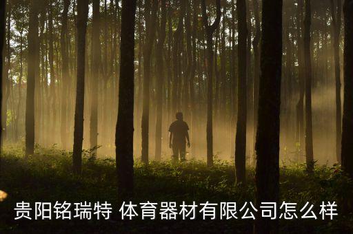 貴陽(yáng)銘瑞特 體育器材有限公司怎么樣