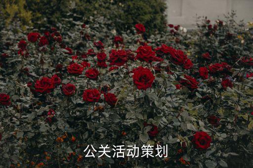 公關活動策劃